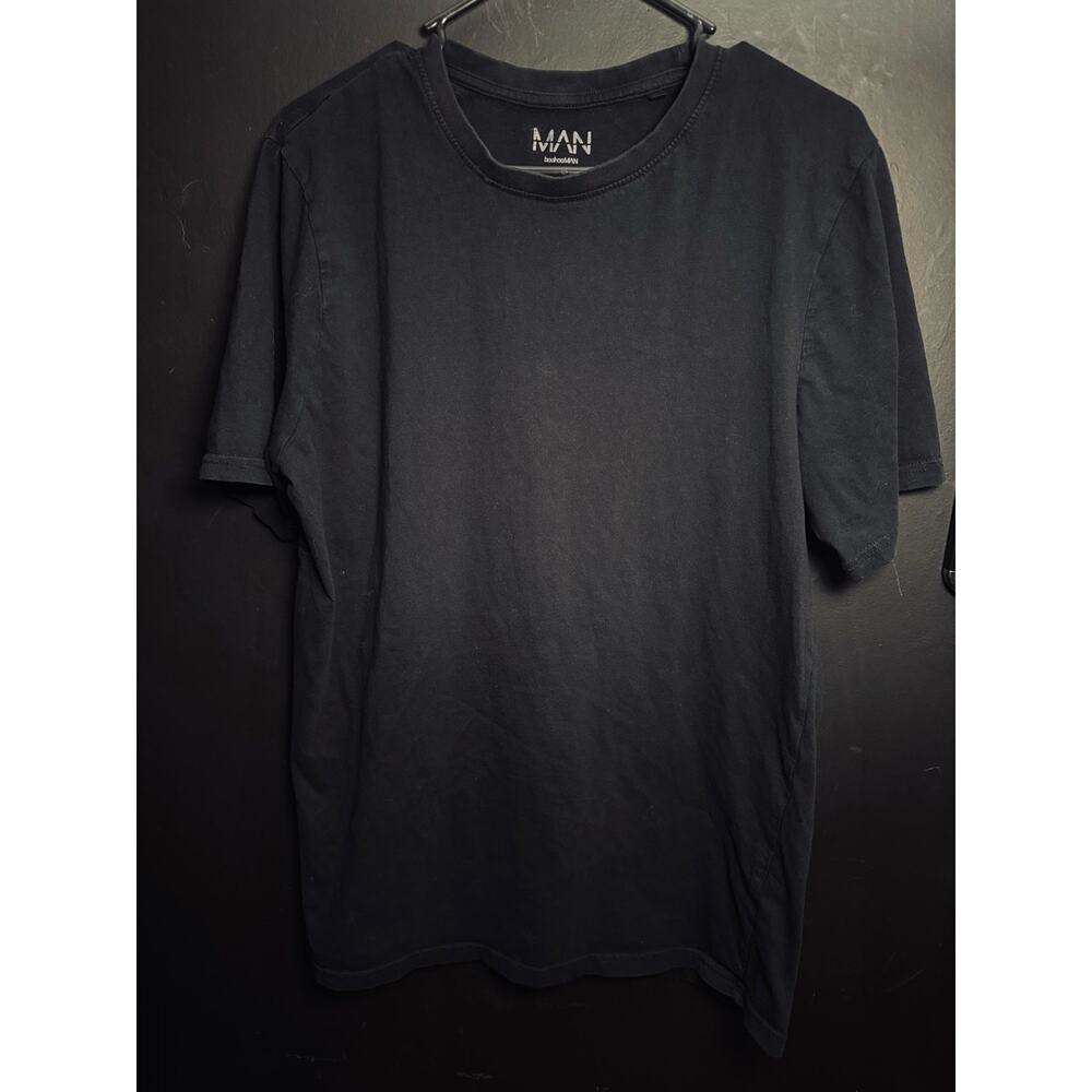 BoohooMan Lot of 4 black Tall basic T-Shirts (long-line)
